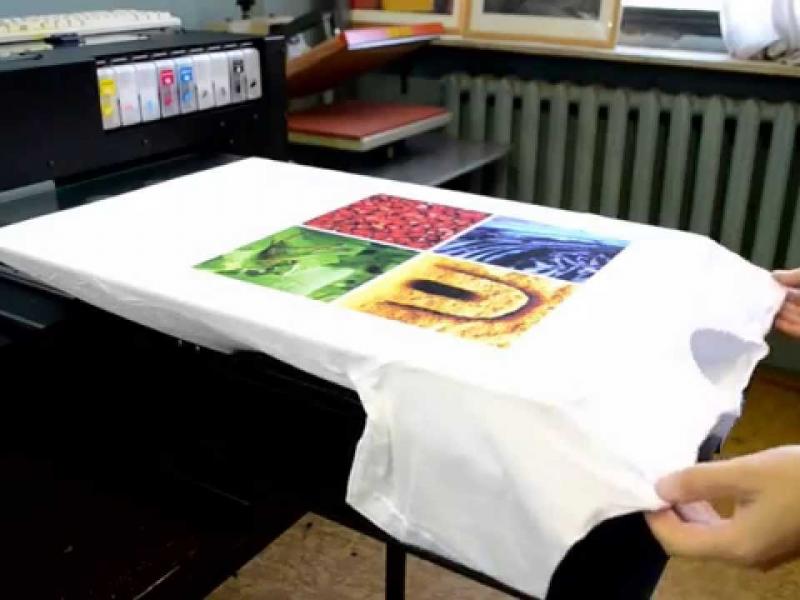 Прямая цифровая печать на ткани 