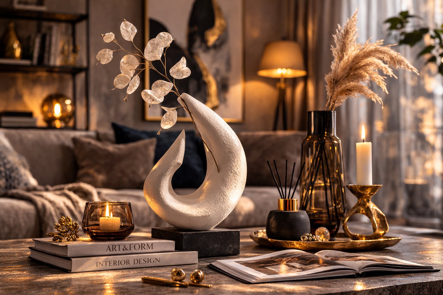 ваза с цветами в светлой комнате — живой интерьер