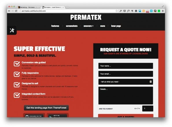 Permatex - увеличить количество запросов контактов