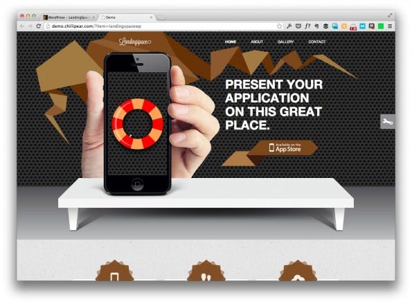 LandingSpace - шаблон WordPress для разработчиков приложений