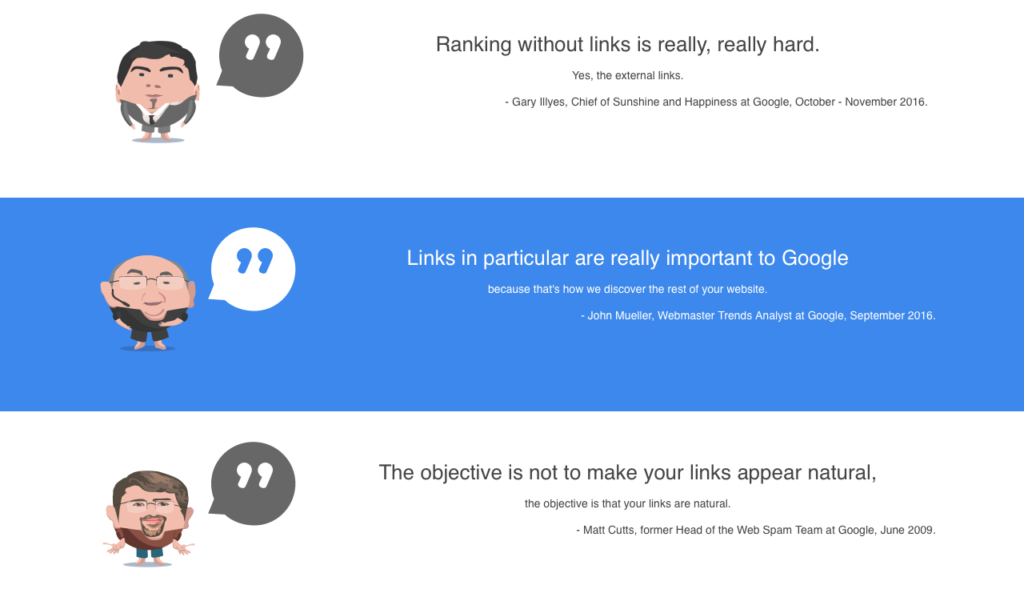 Ponieważ Google potwierdził, że linki są czynnikiem numer jeden w rankingu, uzyskanie linków SEO stało się priorytetem dla inteligentnych menedżerów marketingu