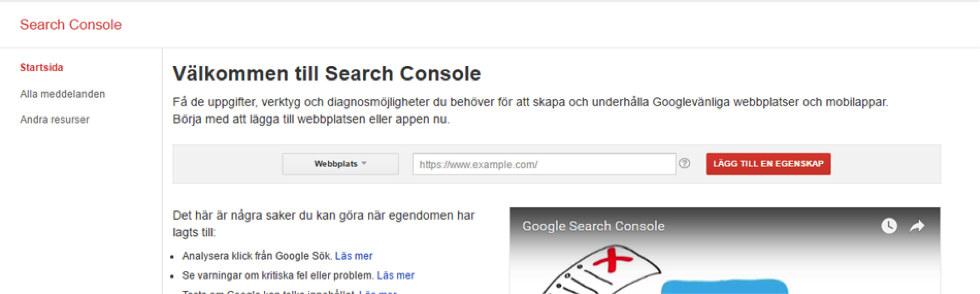Первый шаг - неожиданно   Google Search Console   ,  Там вы входите в свою учетную запись Google